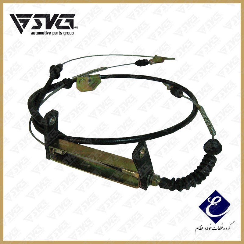 تصویر کابل ترمز دستی دوگانه سوز پراید عظام.