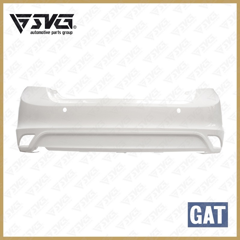 تصویر سپر عقب سفید ساینا GAT با طراحی فابریک و کیفیت مقاوم