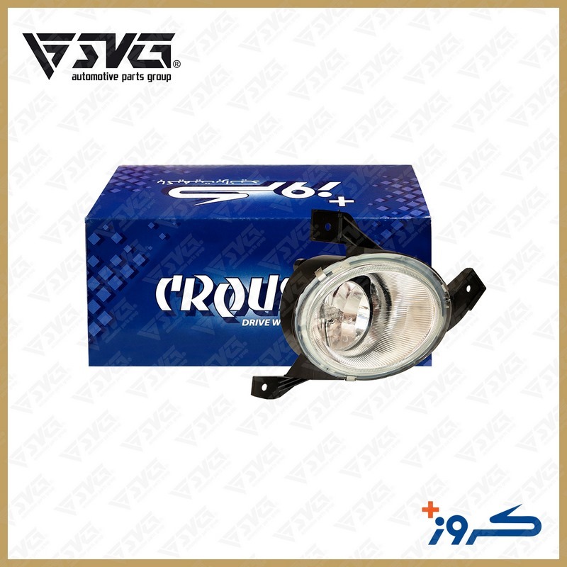 تصویر چراغ مه شکن جلو راست با لامپ تیبا کروز؛ قطعه‌ای باکیفیت و استاندارد برای بهبود دید و ایمنی خودرو.