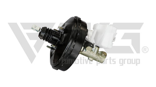 تصویر بوستر و پمپ ترمز کامل معمولی 8 اینچ پژو 405 و آردی آذین تنه