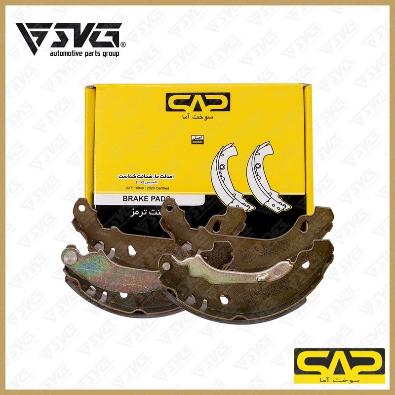 لنت ترمز کفشکی عقب پژو 206 تیپ 2 سوخت آما