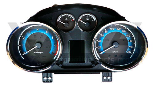 تصویر نصب جلو آمپر NX7 دنا کروز؛ قطعه‌ای حیاتی برای عملکرد صحیح سیستم نمایش خودرو.