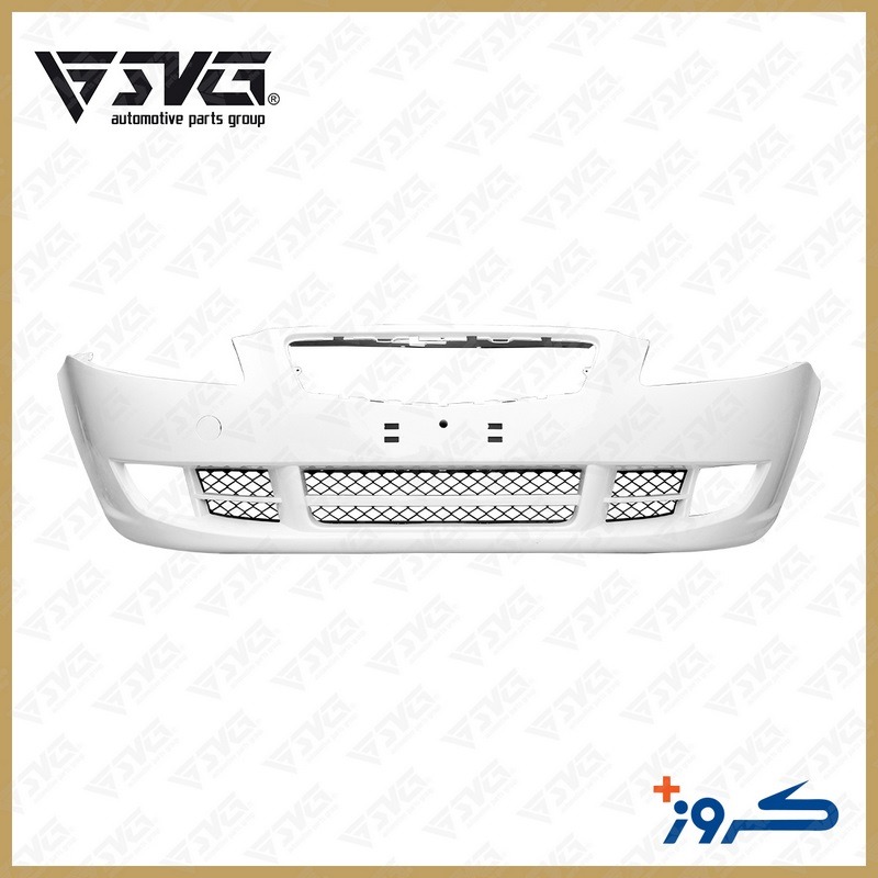 تصویر پوسته سپر جلو سفید بدون مه شکن رانا کروز؛ قطعه اصلی بدنه با رنگ فابریک.