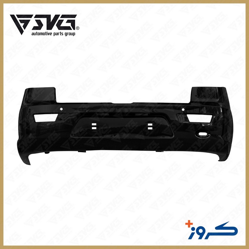 تصویر پوسته سپر عقب مشکی بدون سنسور رانا کروز؛ قطعه اصلی بدنه با رنگ فابریک.