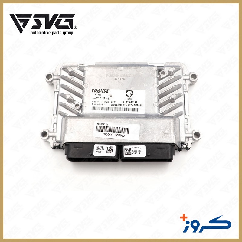 واحد کنترل الکترونیک ECU بنزینی E2 پژو پارس XU7 با CIM کروز Peugeot Pars Crouse Original ECU XU7 Gasoline E2 with CIM Engine Control Unit