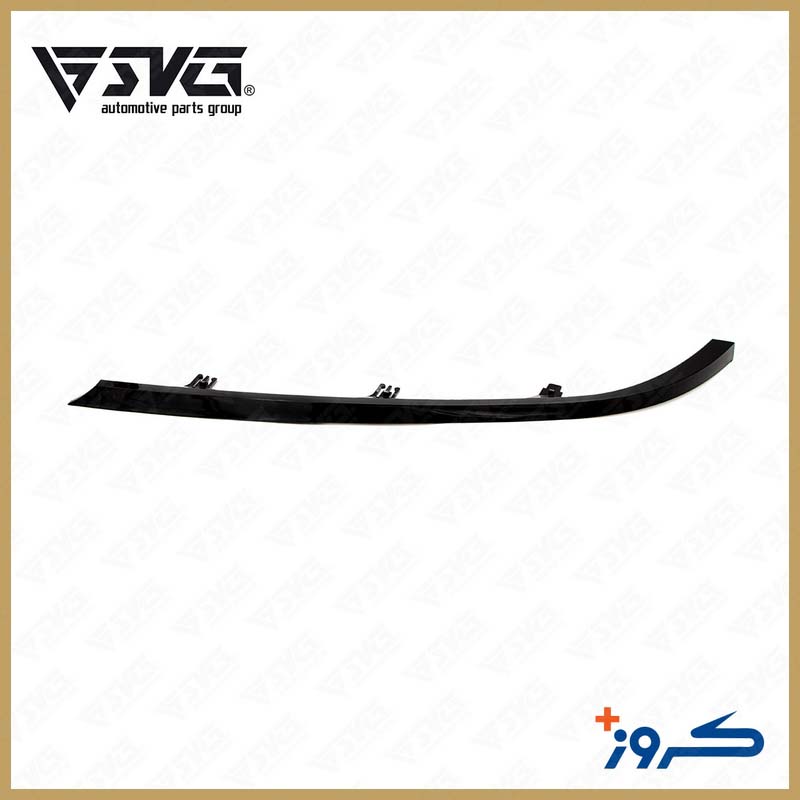 زه زیر چراغ جلو چپ مشکی (ابرویی) پژو پارس کروز پلاس Peugeot Pars Plus Crouse Left Front Headlight Black Eyebrow Molding