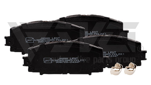 تصویر لنت ترمز جلو برلیانس ۲۲۰-۲۳۰ و یاریس جهان لنت؛ محصولی باکیفیت و استاندارد برای تضمین ایمنی و عملکرد سیستم ترمز خودروی شما.