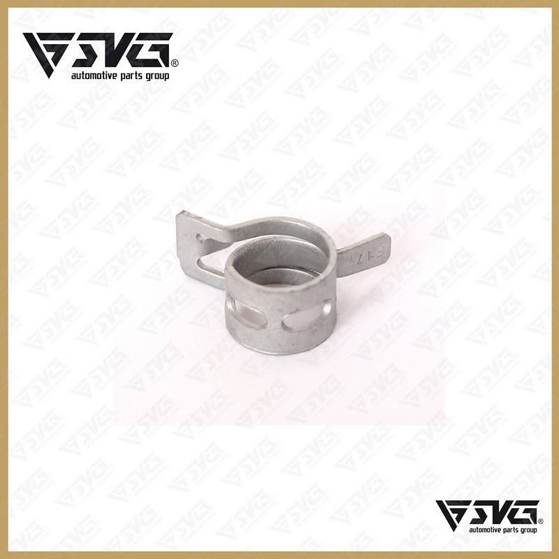 بست شاخکدار فلزی با قطر ۱۷ میلی‌متر برند SVG جهت آب‌بندی اتصالات لاستیکی موتور