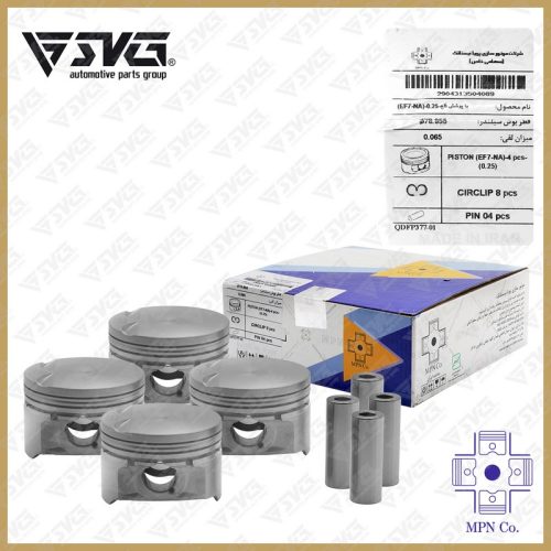 پیستون 0.25 سمند EF7 بدون رینگ MPN