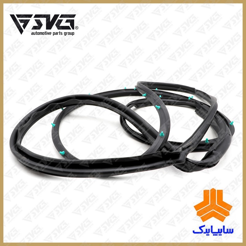 لاستیک دور کلاف روی درب جلو راست کاروان سایپایدک