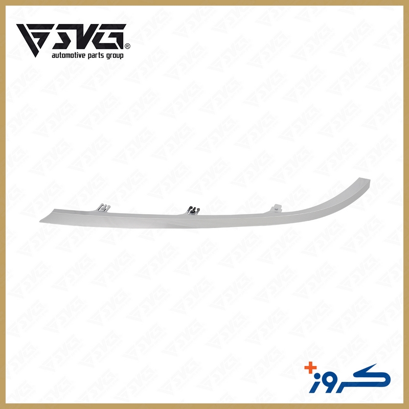 زه زیر چراغ جلو چپ نقره ای (ابرویی) پژو پارس کروز پلاس Peugeot Pars Plus Crouse Left Front Headlight Silver Eyebrow Molding