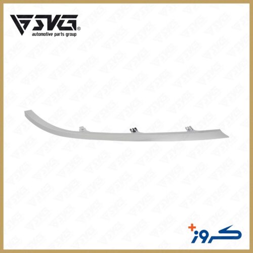 زه زیر چراغ جلو راست نقره ای (ابرویی) پژو پارس کروز پلاس Peugeot Pars Plus Crouse Right Front Headlight Silver Eyebrow Molding