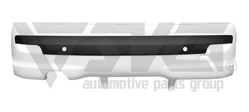 مجموعه سپر عقب سفید بدون سنسور (پلاس) پژو 207 کروز Rear White Bumper Assembly without Sensor (Plus) for Peugeot 207 – Crouse