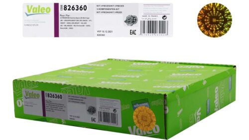 کیت کلاچ پژو 405 VALEO ( قوطی سبز ) VALEO Clutch Kit for Peugeot 405 (Green Box)