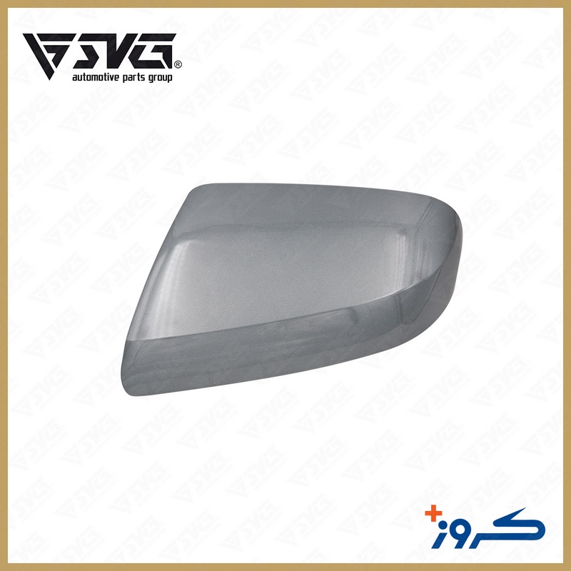 تصویر قاب آینه خارجی خاکستری چپ رانا کروز؛ پوشش اصلی آینه سمت راننده با رنگ فابریک.