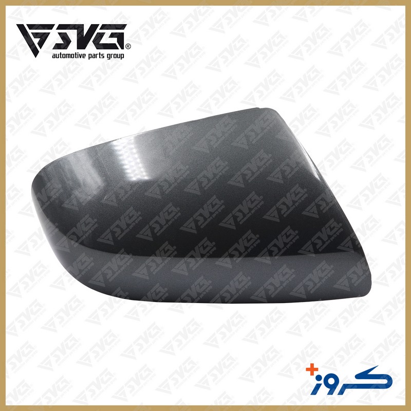 تصویر قاب آینه خارجی خاکستری راست رانا کروز؛ پوشش اصلی آینه سمت شاگرد با رنگ فابریک.