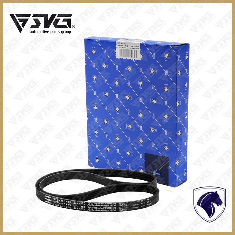 تسمه کمپرسور کولر ( دینام ) 5PK 1253 ( موتور TU5 R2 ) پژو 405 SLX رایکا آلتون ایساکو