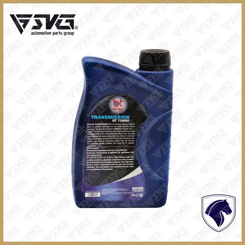 روغن گیربکس یک لیتری API GL4+ 75W80 بهتام ( استاندارد خودروساز ) رنو تندر ال 90 ایساکو