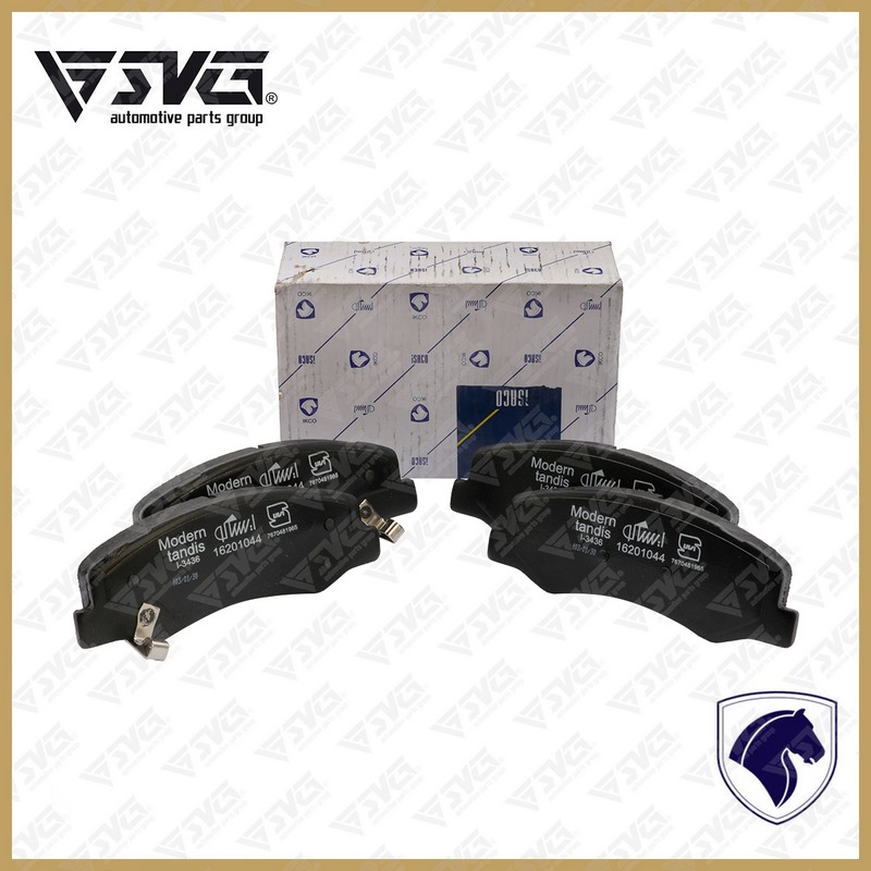 لنت ترمز دیسکی چرخ جلو ( با PAD SPRING ) پژو 206 و رانا ایساکو