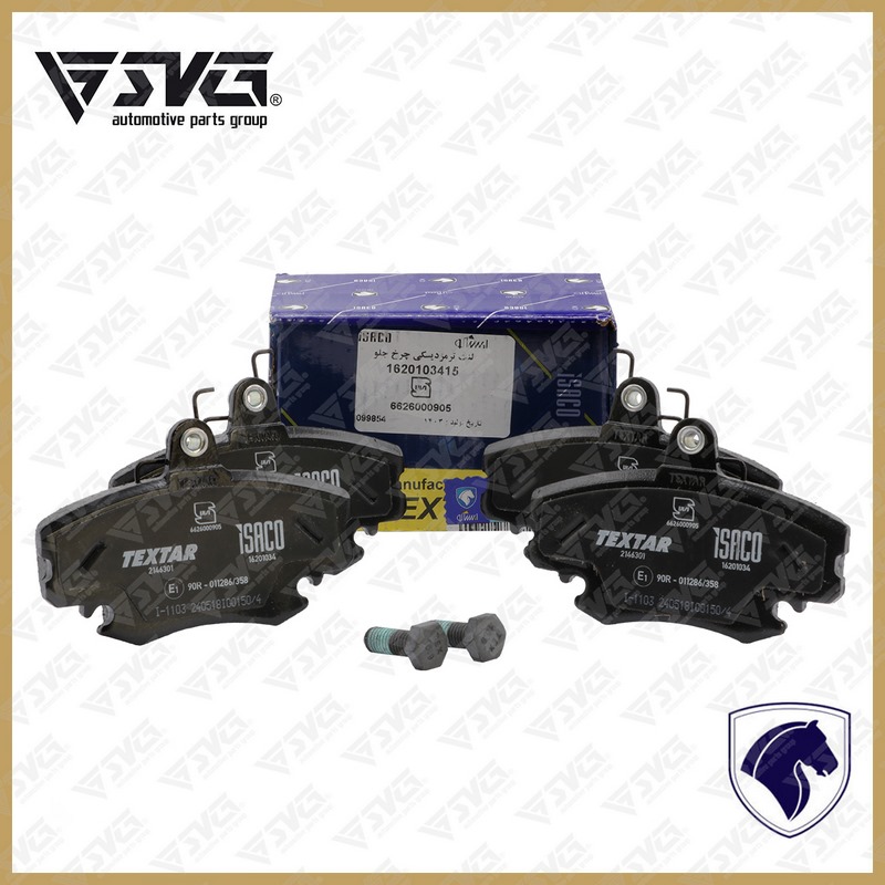 لنت ترمز دیسکی چرخ جلو رنو تندر ال 90 تکستار TEXTAR ایساکو