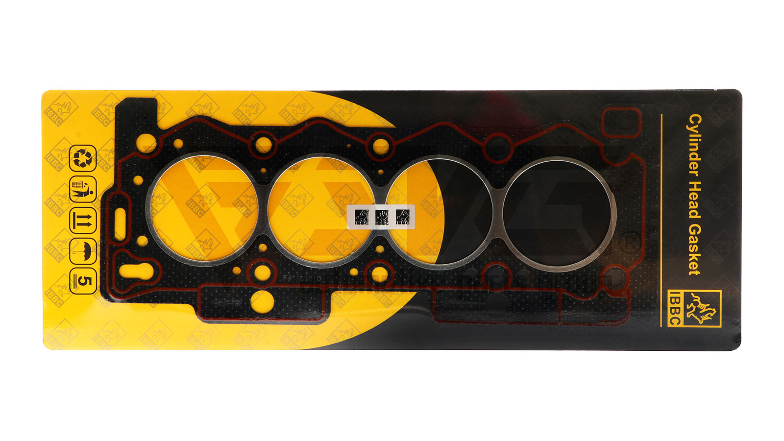 واشر سرسیلندر استاندارد تک سوراخ سیلیکون قرمز پژو IBBC 206 TU3