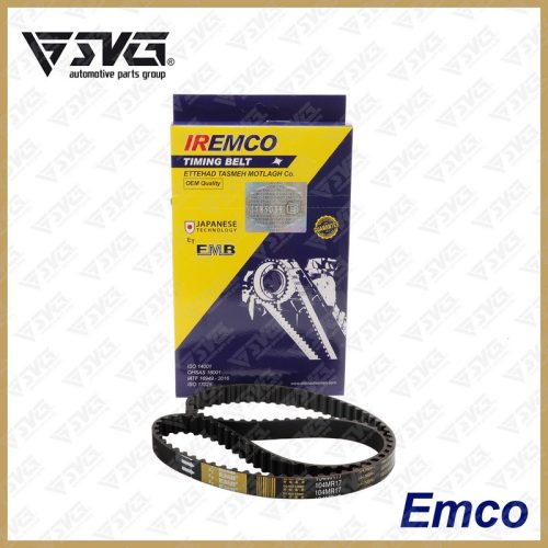 تسمه تایم پژو 206 (تیپ 2 و 3) HNBR _104 MR 17 امکو (IREMCO-EMCO)