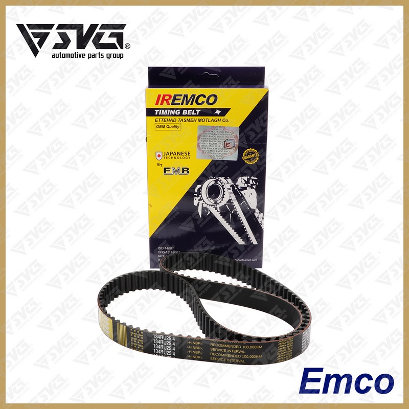 تسمه تایمینگ پژو 206 (تیپ 5 و 6) HNBR 134 RU 25.4 امکو (IREMCO-EMCO)