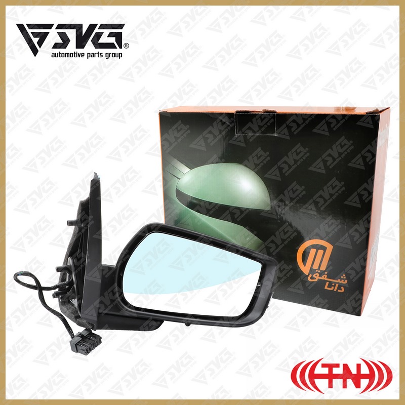 تصویر آینه جانبی برقی راست پژو پارس سال LED دار P9 (شفق دانا) آذین تنه