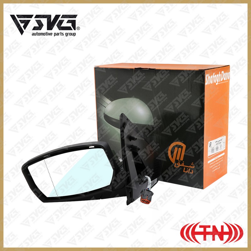 تصویر آینه جانبی چپ برقی فلدینگ سمند سورن پلاس (شفق دانا) آذین تنه