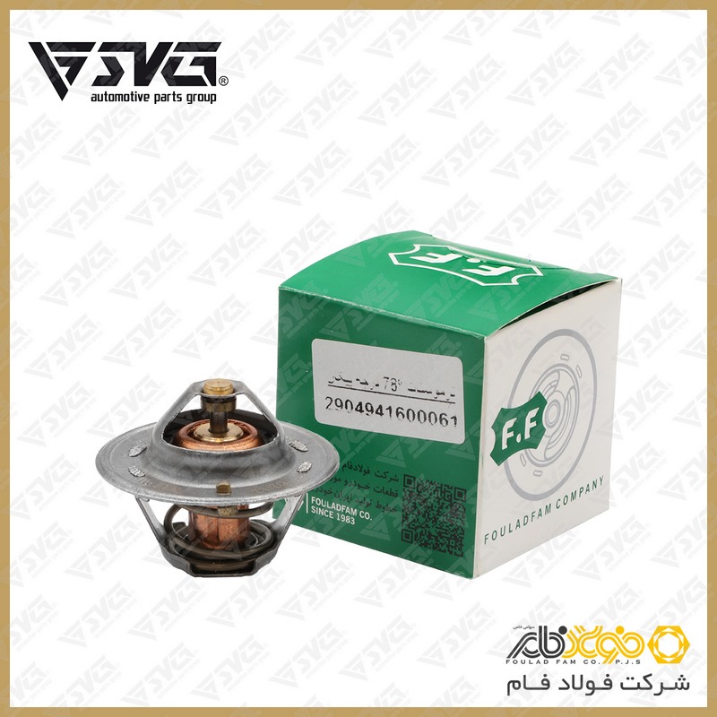 تصویر ترموستات 78 درجه پیکان فولاد فام.