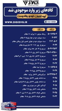 آماده فروش 25 آذر 1403