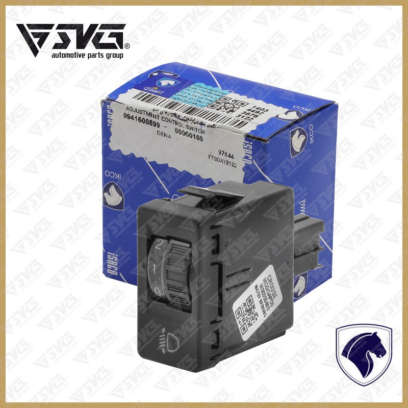 کلید تنظیم ارتفاع نور چراغ های جلو دنا ایساکو, دکمه تنظیم ارتفاع نور دنا